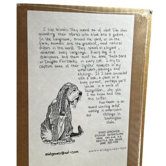 Frenchies Signed Numbered‎ Print Enid Groves 12/900 25x7.5 French Bulldog Art - Picture 7 of 7